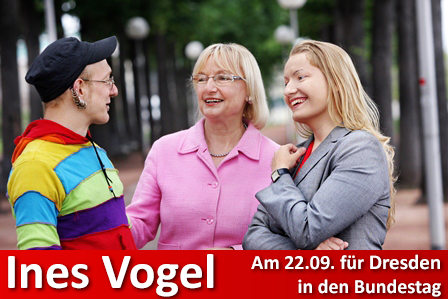 Am 22. September Ines Vogel wählen.