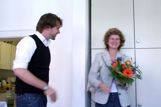 eva maria stange nach dem grußwort